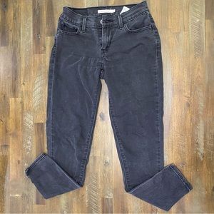 Levi Strauss 710 super skinny black jeans size 25W/28L